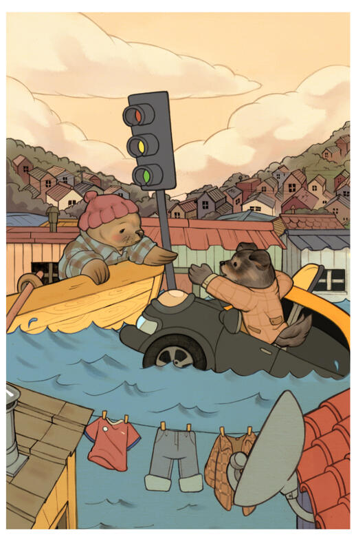 Illustration made for the chilean edition of the boardgame "Dixit", edited by Libellud.